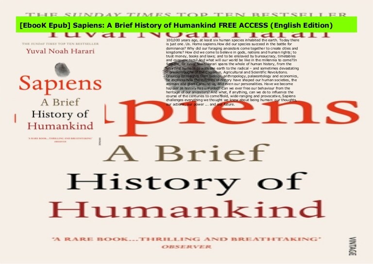sapiens a brief history of human kind audiobook download torrent